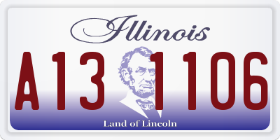 IL license plate A131106