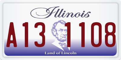 IL license plate A131108