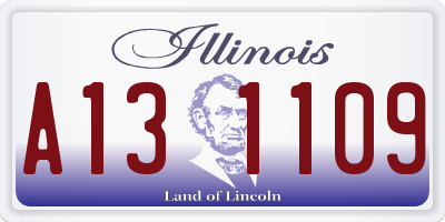 IL license plate A131109