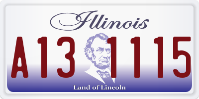 IL license plate A131115