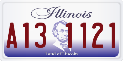 IL license plate A131121