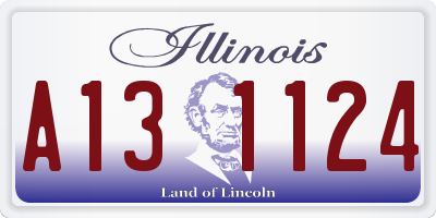 IL license plate A131124
