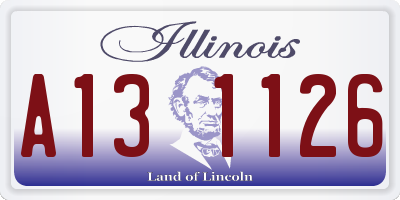 IL license plate A131126