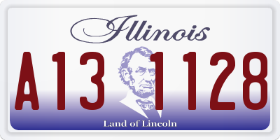IL license plate A131128