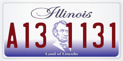 IL license plate A131131