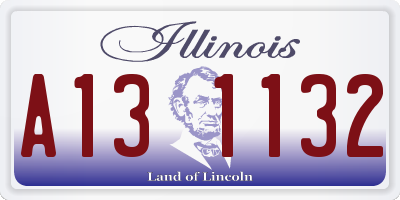 IL license plate A131132