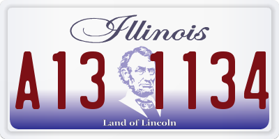 IL license plate A131134