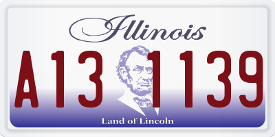 IL license plate A131139