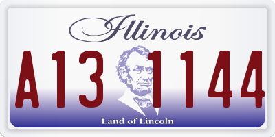 IL license plate A131144