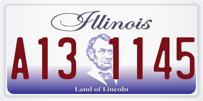 IL license plate A131145