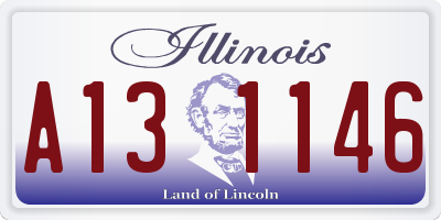 IL license plate A131146