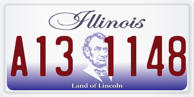 IL license plate A131148