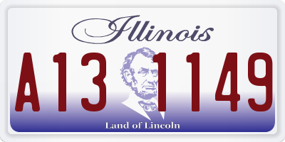 IL license plate A131149