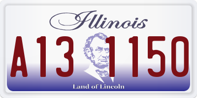 IL license plate A131150