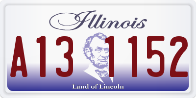 IL license plate A131152