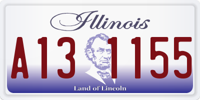 IL license plate A131155