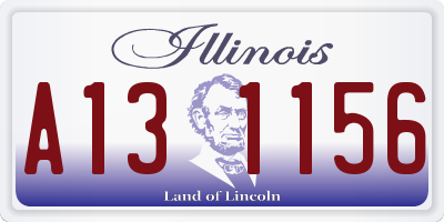 IL license plate A131156