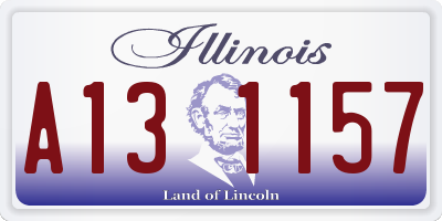 IL license plate A131157