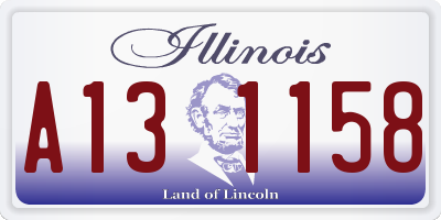 IL license plate A131158
