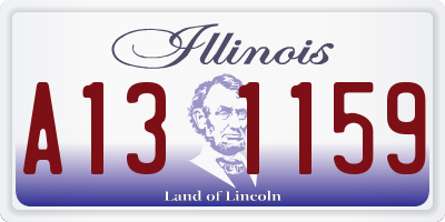IL license plate A131159