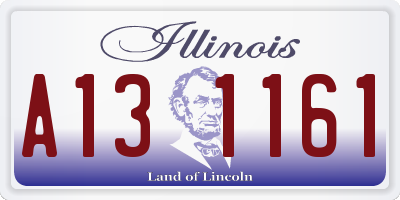 IL license plate A131161