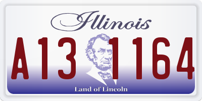 IL license plate A131164