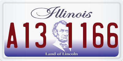 IL license plate A131166