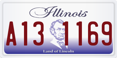IL license plate A131169