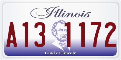 IL license plate A131172