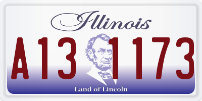 IL license plate A131173