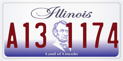 IL license plate A131174