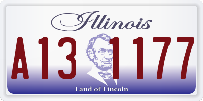 IL license plate A131177