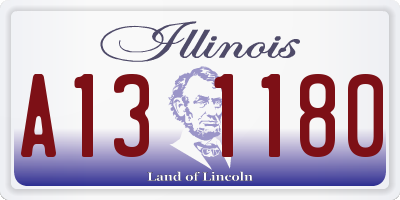IL license plate A131180