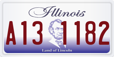 IL license plate A131182