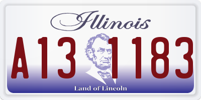 IL license plate A131183