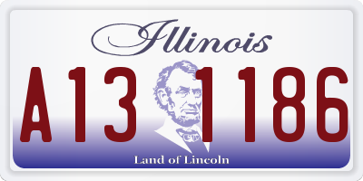 IL license plate A131186