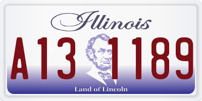 IL license plate A131189