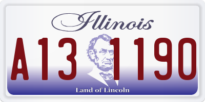 IL license plate A131190