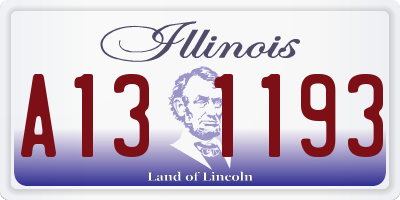 IL license plate A131193