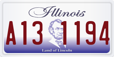 IL license plate A131194