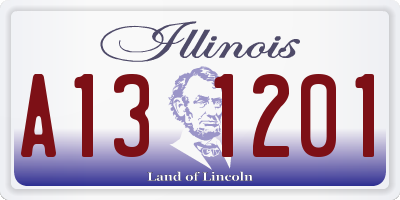 IL license plate A131201