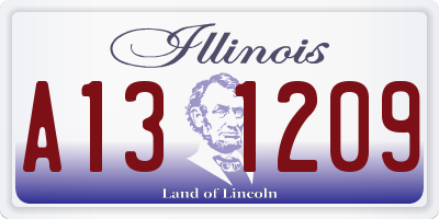 IL license plate A131209