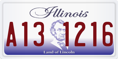 IL license plate A131216