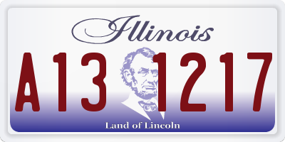 IL license plate A131217