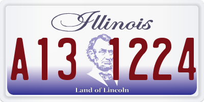 IL license plate A131224