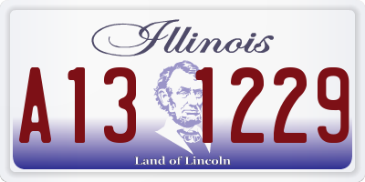 IL license plate A131229