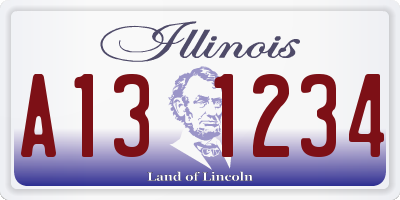 IL license plate A131234