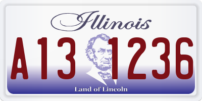 IL license plate A131236
