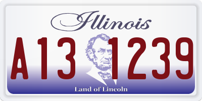 IL license plate A131239