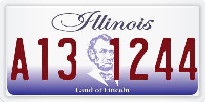 IL license plate A131244